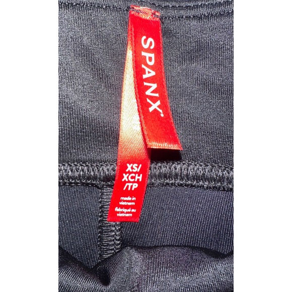 SPANX Faux Leather Leggings Black XS XCH XTP Women's Pants - Picture 2 of 5